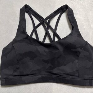Lululemon Black Camo Sports Bra